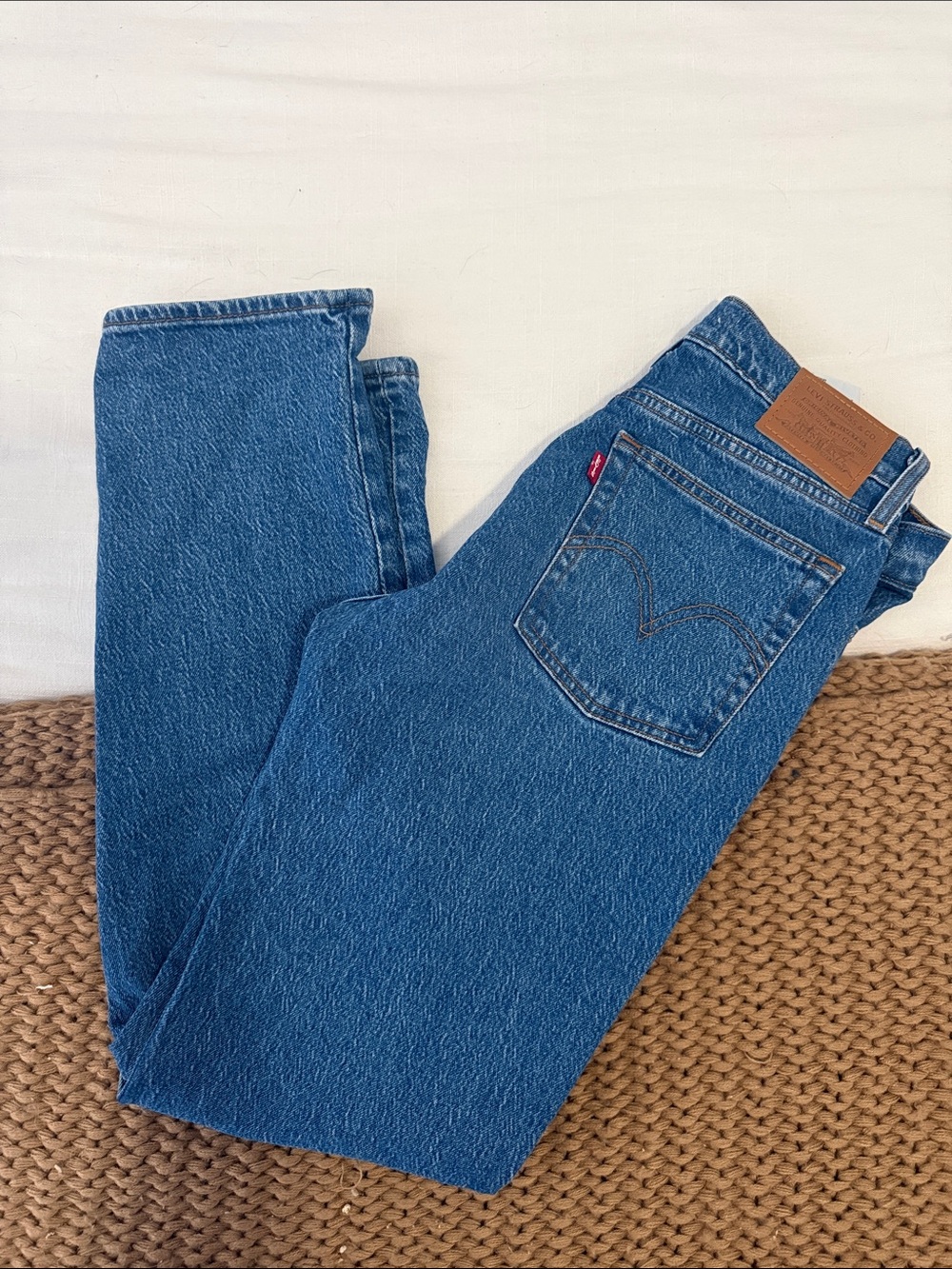 Levi's Women’s Blue Wedgie Straight-Leg Jeans